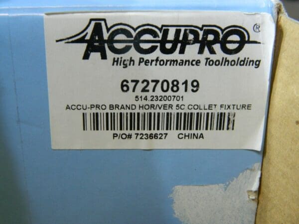 Series 5C 1/32"-1-1/8" Collet Capacity Hor/Ver Standard Collet Fixture 67270819