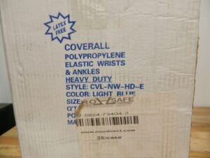 PRO-SAFE Polypropylene General Purpose Coveralls Qty 25 SZ L KM-NW-HD-BL-ELG