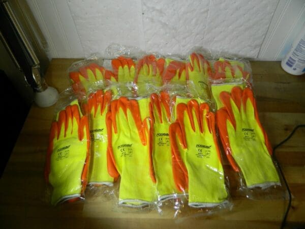 PosiGrip Cut Resistant Glove HPPE Orange Foam Nitrile Palm Qty 12 HVY710HSNF