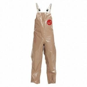 BOX of 6 Dupont Tychem5000 Bib Overalls Tan Adjustable 2XL C3360TTN2X000600