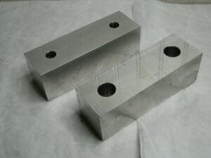 Gibraltar 6" Wide x 2" High x 2" Thick, Flat/No Step Vise Jaw 1 Pair 428-1079