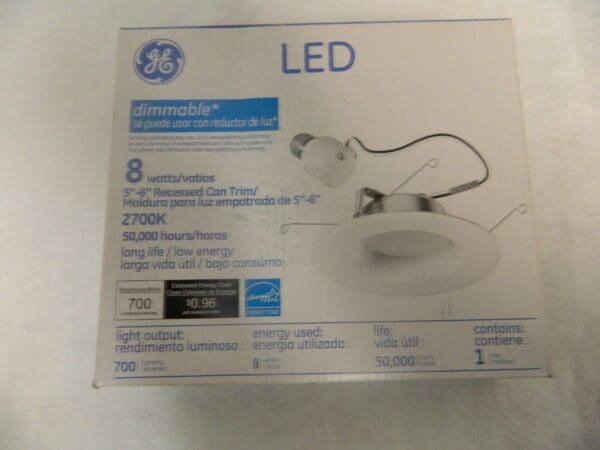 GE LED Retrofit Kit 8 Watts 700 Lumens Dimmable Box of 4 Kits 19888