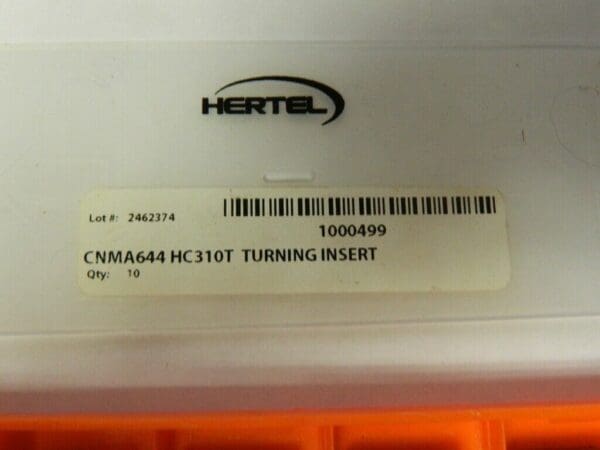 Hertel CNMA644 HC1310T Turning Inserts Pack of 10