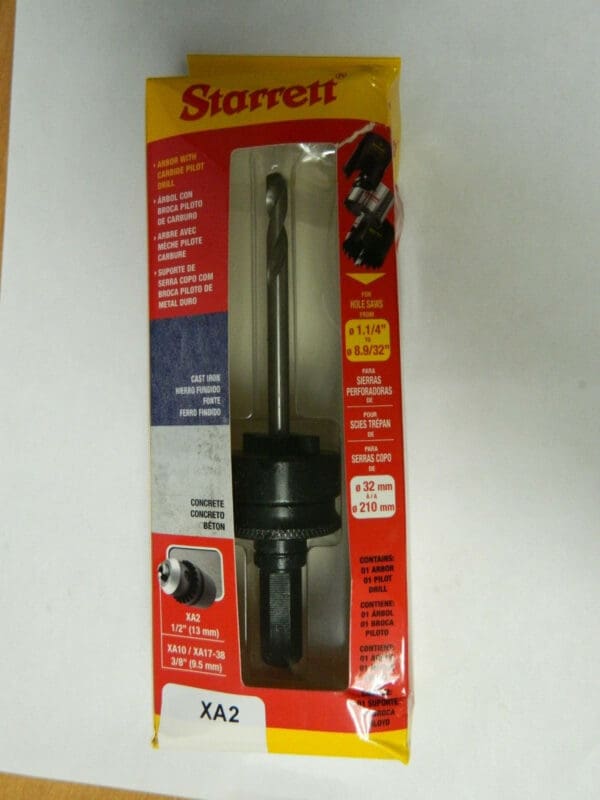 STARRETT 1-1/4 to 8-9/32″ Tool Diam Hole Cutting Tool Arbor