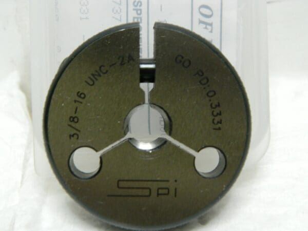 SPI 3/8-16 Go Double Ring Thread Gage 23-163-9