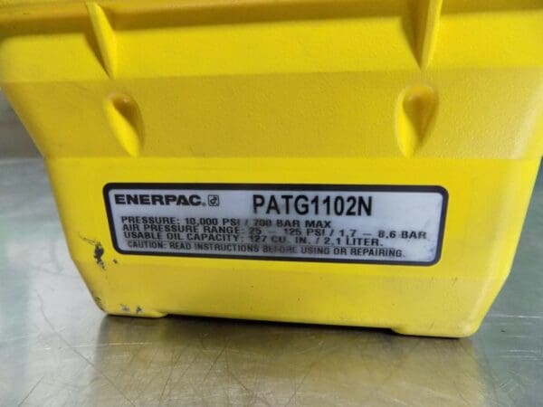 Enerpac Turbo II Air Hydraulic Pump 3-Way 3-Position Valve PATG1102N Repair