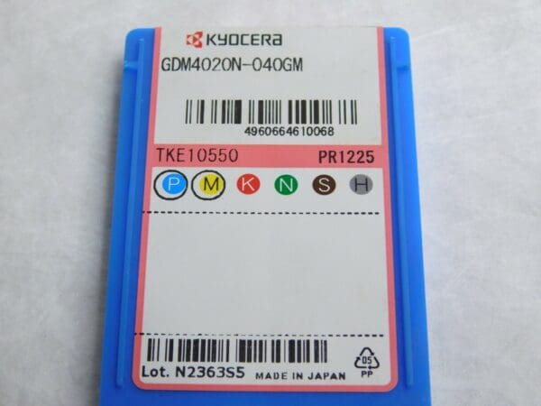 KYOCERA Carbide Grooving Inserts GDM4020N-040GM PR1225 Qty 10 8834580