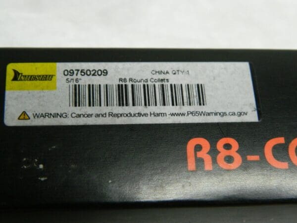 Interstate R8 Collet Steel 7/16"-20 Drawbar Thread 0.0007"x 5/16" Qty 2 09750209