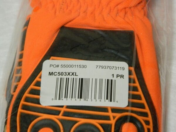 MCR SAFETY Goatskin Cut Resist. Glove 2XL Cut A5 Abrasion 4 Qty 2 Pairs MC503XXL