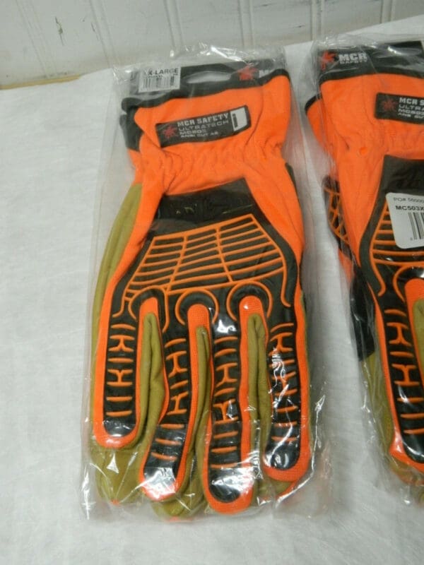 MCR SAFETY Goatskin Cut Resist. Glove 2XL Cut A5 Abrasion 4 Qty 2 Pairs MC503XXL