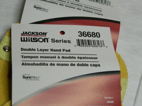 WILSON Double Layer Aluminized Weld-O-Glass Back Hand Welding Pad Qty 6 36680