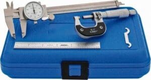 3 Piece, Machinist Caliper and Micrometer Tool Kit