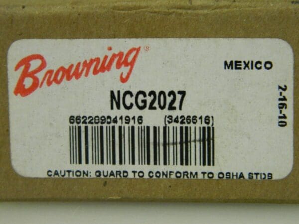 Browning Change Gear 27T 7/16" Bore Dia 3/8 in Face Width 1.45" O.D. NCG2027