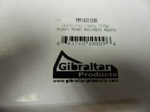 GIBRALTAR 4,200 Lb Cap 3/4-10 Thread, Zinc Stud, Machine Socket Leveling Mount