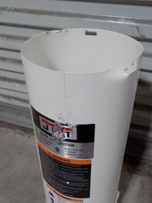 Jet Portable Dust Collector w/ Stand 650 CFM 1 HP 115/230v DC-650 Defective