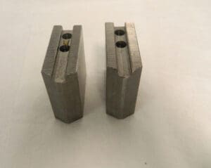 Abbott 1.5mm x 60° Serrated Attachment Square Soft Lathe Chuck Jaw Qty 2 KTT6S2