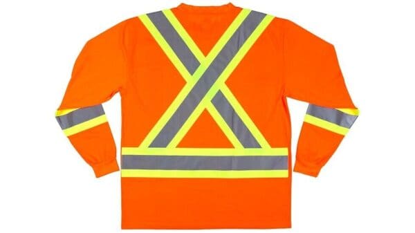 MCR Safety 3X Hi Vis Safety Work T-Shirts, Soft Poly, Long Sleeve QTY 10