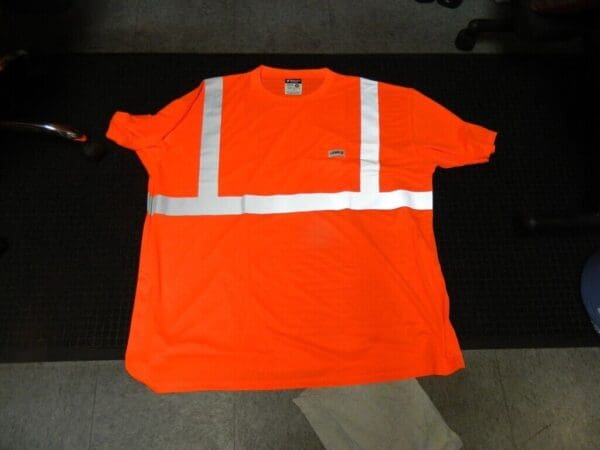 MCR SAFETY Size 5XL Orange High Visibility T-Shirt QTY 50