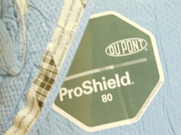 BOX of 25 DuPont ProShield 80 Blue Coveralls w/Boots Large P8122BBULG002500