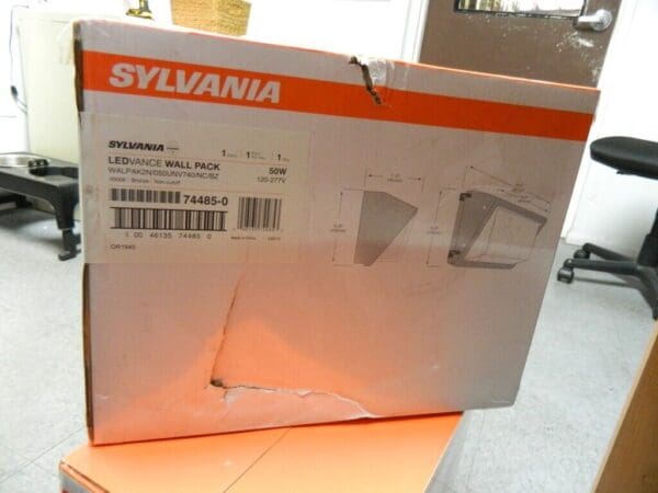 SYLVANIA 50 Watt 5,500 Lumens 4,000°K 120-277V IP65 LED Wall Pack Light Fixture