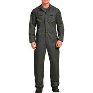 New chef General Purpose CoverAlls 2X-Large Olive Green Polyester JMPST-3-G2XL