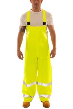 Tingley 2X Fluorescent YLW-GRN Eclipse PVCNomex Flame Chemical Resistant Overall