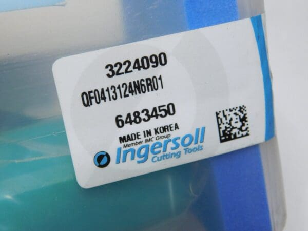 Ingersoll QuadDrillI Indexable Flat Bottom Drill 1.625"D QF0413124N6R01 3224090