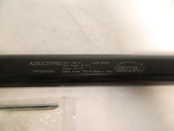 Hertel 1.47″ Min Bore 3-3/4″ Max Depth A20UCTFPR3 Indexable Boring Bar 7000392