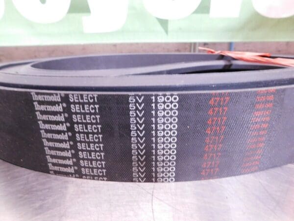 Thermoid SELECT 5V V-Belt, 4 Rib, Neoprene Rubber, Narrow Banded, 5V1900/4SEL