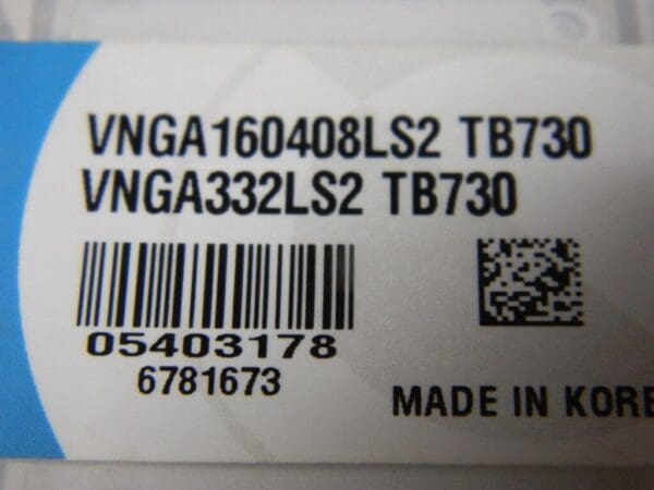 Ingersoll VNGA332LS2 TB730 Turning Insert Lot of 6