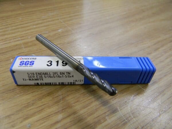 SGS SC Ball End Mill 5/16″ Diam, 1-5/8″ LOC, 2 FL 31971