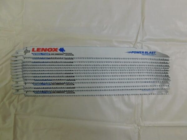 Lenox 12″ L x 7/8″ Thick Bi-Metal Reciprocating Saw Blades 12Pk 20500106R