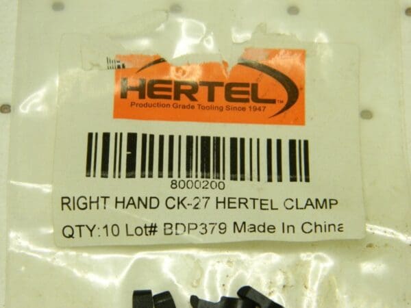 HERTEL Series HTS, CK Clamp for Indexables RH Cut, 1″ High Qty 10 8000200