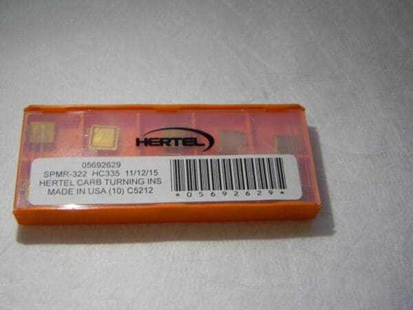 Hertel Carbide Turning Inserts SPMR322 Grade HC335 Qty 10 05692629