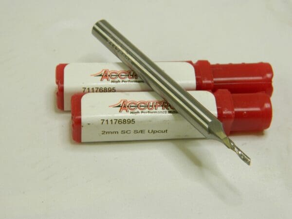 ACCUPRO 2mm Diam RH SC 1 FL Single Edge Upcut Spiral Router Bit Qty 2 71176895