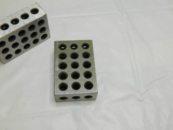 0.0003 Squareness Per Inch Hardened Steel 1-2-3 Block W/23 Hole Setup 1 Pair