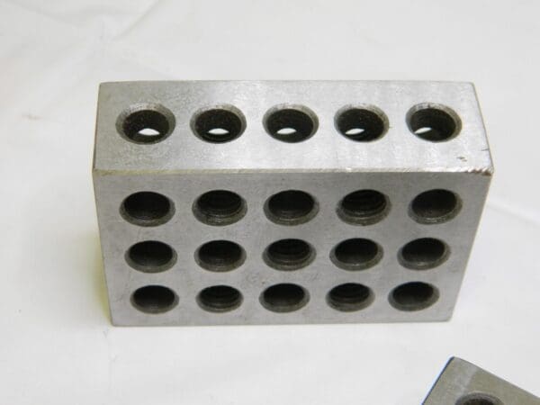 0.0003 Squareness Per Inch Hardened Steel 1-2-3 Block W/23 Hole Setup 1 Pair