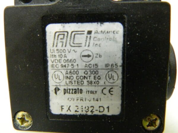 ACI Fused Safety Switch 10 Amp 24-300 VDC 250-600 VAC 117838