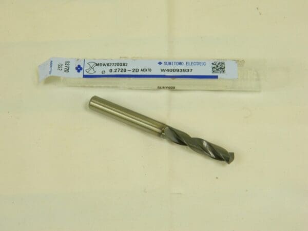 SUMITOMO SC Screw Machine Length Drill Bit: 0.1063″ Dia, 135 ° 5UHY008