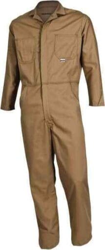 PRO-SAFE Size S Khaki 8.7 cal/cm2 Arc Flash Coveralls AF-CV-B1-S