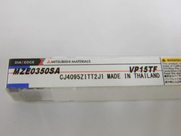 Mitsubishi Materials Carbide Drill MZE0350SA VP15TF