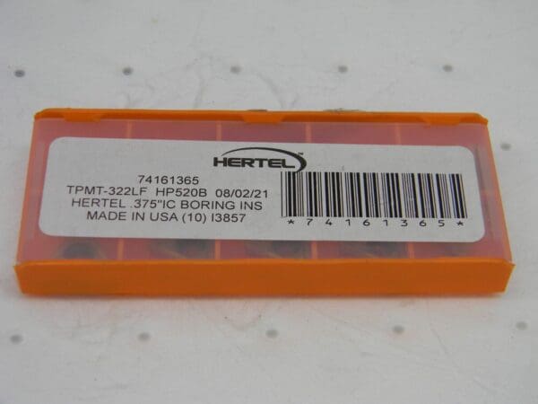 HERTEL TPMT322 HP520B Carbide Boring Inserts QTY 10 H00208223