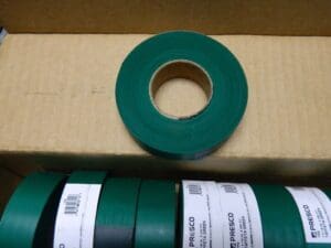 ACCUFORMNMC 300' Long x 1-3/16″ Wide Roll, Vinyl, Green Flagging Tape 12 rolls