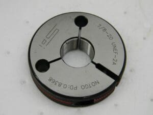 SPI 7/8-20 No Go Double Ring Thread Gage 23-203-3