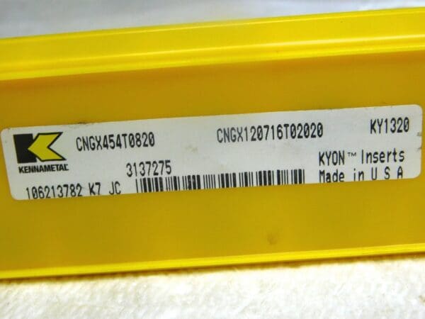 Kennametal Top Notch Ceramic Turning Inserts CNGX454T0820 Grade-KY1320 QTY-10