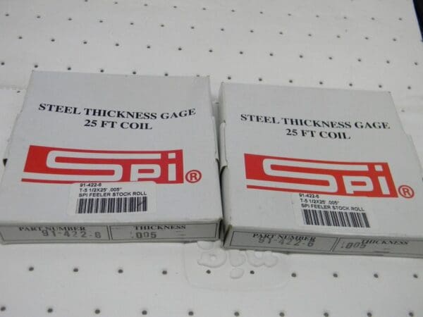 SPI 0.005 x 25 x 1/2 , Feeler Stock Rolls QTY 2 91-422-6