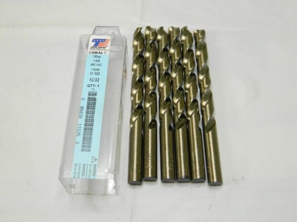 TRIUMPH TWIST Jobber Length Drill Bit 0.4062″ Dia, 135 °, Cobalt Qty 6 011526