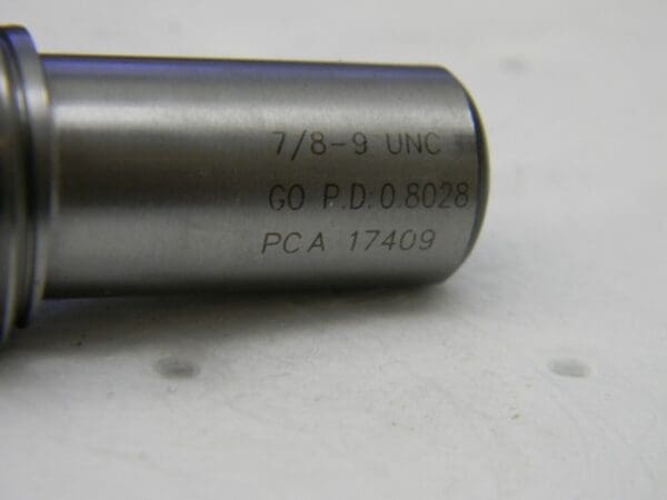 SPI 7/8-9, Class 2B, 3B, Single End Plug Thread Go Gage 34-322-8