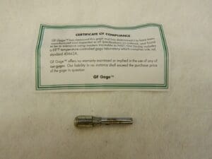 GF GAGE #10-32 No Go Truncated Taperlock Thread Setting Plug Gage S0190322ANK