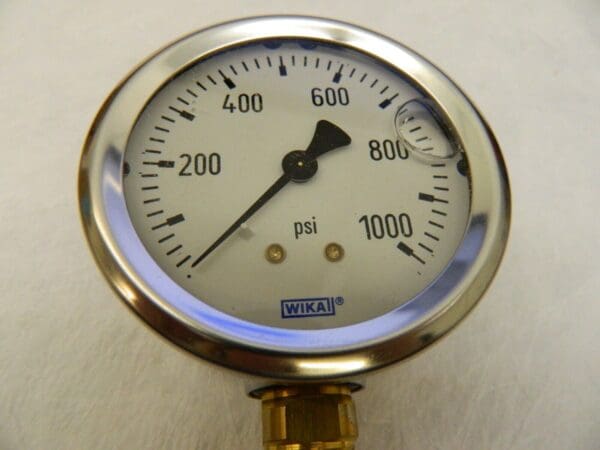 WIKA Pressure Gauge: 2-1/2″ Dial Lower Mount 9767053